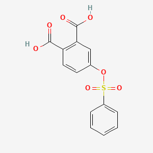 4-((Phenylsulphonyl)oxy)phthalic acid