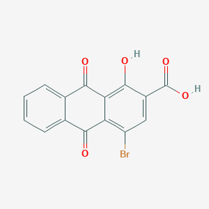 molecular formula C15H7BrO5 B1264917 4-Bromo-1-hydroxyanthraquinone-2-carboxylic acid CAS No. 320576-21-4