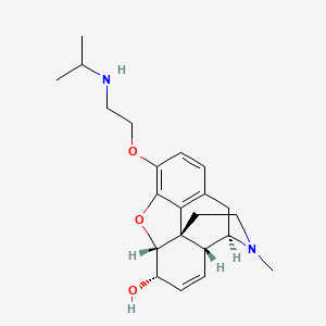 (4R,4aR,7S,7aR,12bS)-3-methyl-9-[2-(propan-2-ylamino)ethoxy]-2,4,4a,7,7a,13-hexahydro-1H-4,12-methanobenzofuro[3,2-e]isoquinolin-7-ol