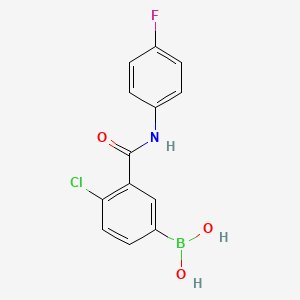 4-Chloro-3-(4-fluorophenylcarbamoyl)phenylboronic acid