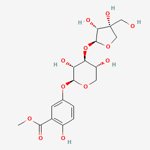 molecular formula C18H24O12 B1264924 Linderofruticoside B 