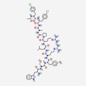 LHRH, N-ac-(4-Cl-Phe)(1,2)-trp(3)-arg(6)-alanh2(10)-