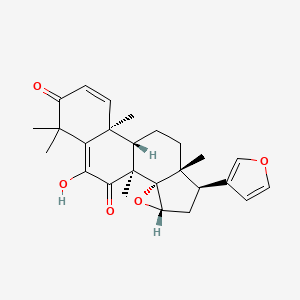 (1S,2S,4S,6R,7R,10S,11S)-6-(furan-3-yl)-17-hydroxy-1,7,11,15,15-pentamethyl-3-oxapentacyclo[8.8.0.02,4.02,7.011,16]octadeca-12,16-diene-14,18-dione