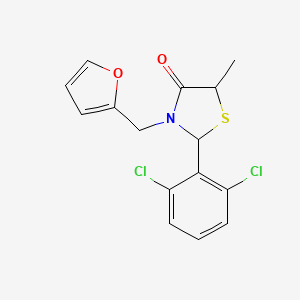 2-(2,6-Dichlorophenyl)-3-(2-furylmethyl)-5-methyl-thiazolidin-4-one