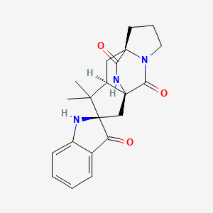 molecular formula C21H23N3O3 B1264933 (-)-Brevianamide B 
