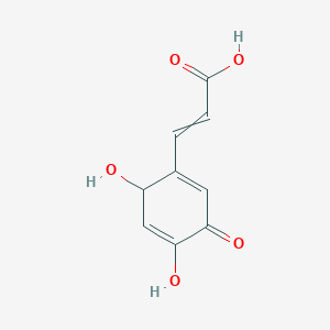 3-(4,6-Dihydroxy-3-oxocyclohexa-1,4-dien-1-yl)acrylic acid
