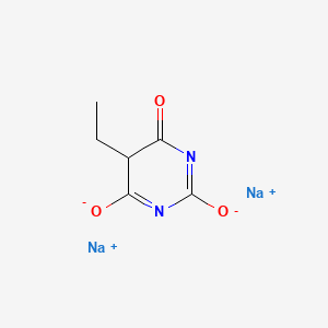 molecular formula C6H6N2Na2O3 B12649502 Sodium 5-ethylbarbiturate CAS No. 71720-62-2