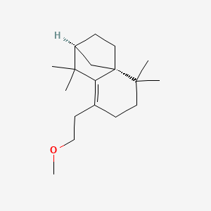 molecular formula C18H30O B1264952 5-(2-Methoxyethyl)isolongifol-5-ene 