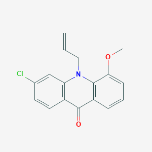molecular formula C17H14ClNO2 B1264953 3-Chloro-5-methoxy-10-allylacridine-9(10H)-one 