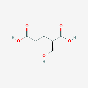 molecular formula C6H10O5 B1264955 (R)-2-hydroxymethylglutaric acid 
