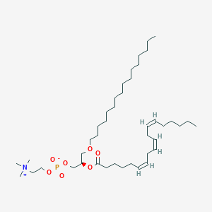 molecular formula C42H80NO7P B1264958 PC(O-16:0/18:3(6Z,9Z,12Z)) 