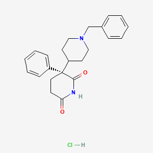 molecular formula C23H27ClN2O2 B1264964 Dexetimide hydrochloride CAS No. 21888-96-0