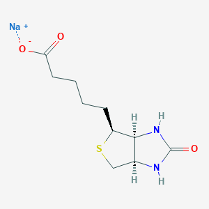molecular formula C10H15N2NaO3S B1264966 Biotin sodium salt 