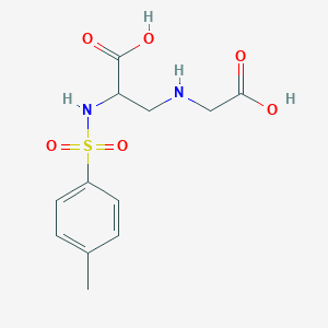 3-(Carboxymethylamino)-2-[(4-methylphenyl)sulfonylamino]propanoic acid