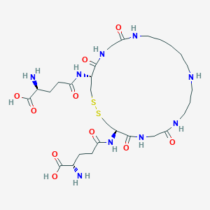 molecular formula C28H49N9O10S2 B1264967 Homotrypanothione disulfide 