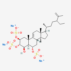 molecular formula C30H47Na3O13S3 B1264969 Spheciosterol sulfate A 