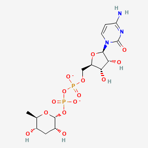 molecular formula C15H23N3O14P2-2 B1264979 CDP-3,6-dideoxy-alpha-D-glucose(2-) 