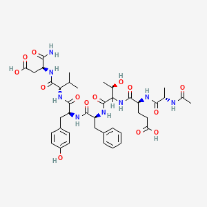 Ac-Ala-Glu-Thr-Phe-Tyr-Val-Asp-NH2