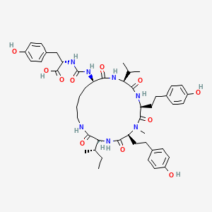 molecular formula C48H65N7O11 B1264983 Anabaenopeptin 915 