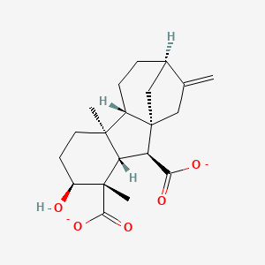 molecular formula C20H26O5-2 B1264984 gibberellin A14(2-) 