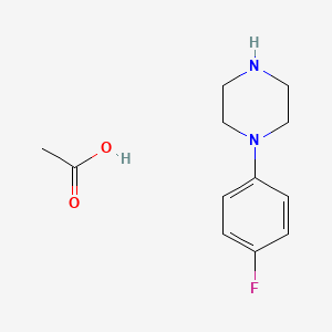 1-(p-Fluorophenyl)piperazinium acetate