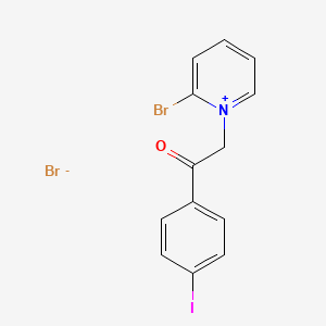 2-Bromo-1-[2-(4-iodophenyl)-2-oxoethyl]pyridin-1-ium bromide