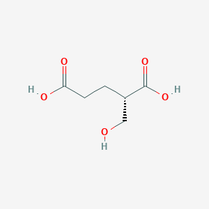 molecular formula C6H10O5 B1264992 (S)-2-(Hydroxymethyl)glutarate 