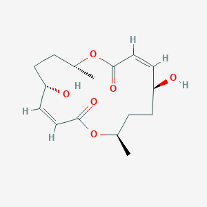 molecular formula C16H24O6 B1265001 Pyrenophorol 