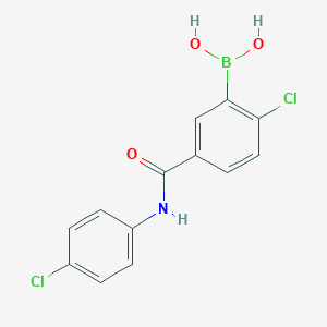 2-Chloro-5-(4-chlorophenylcarbamoyl)phenylboronic acid