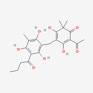 molecular formula C22H26O8 B1265003 Flavaspidic acid AB CAS No. 3761-64-6