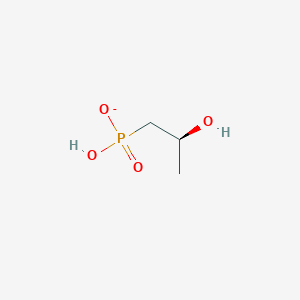 molecular formula C3H8O4P- B1265014 (S)-2-羟丙基膦酸酯 