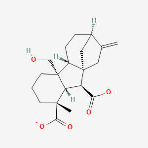 molecular formula C20H26O5-2 B1265016 gibberellin A15 (open lactone form) 