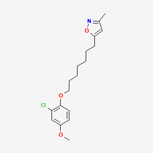 Isoxazole, 5-(7-(2-chloro-4-methoxyphenoxy)heptyl)-3-methyl-