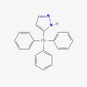 3-(Triphenylplumbyl)-1H-pyrazole