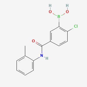 2-Chloro-5-(2-methylphenylcarbamoyl)benzeneboronic acid