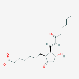 molecular formula C20H31O5- B1265040 15-脱氢前列腺素 E1(1-) 