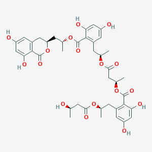 molecular formula C40H46O17 B1265045 米尼孢素 B 