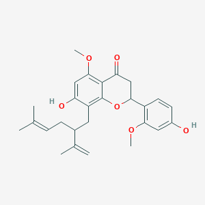 molecular formula C27H32O6 B1265067 2'-甲氧基苦参酮 