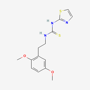 Thiourea, N-(2-(2,5-dimethoxyphenyl)ethyl)-N'-2-thiazolyl-