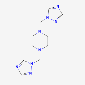 Piperazine, 1,4-bis(1H-1,2,4-triazol-1-ylmethyl)-