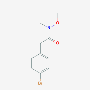 molecular formula C10H12BrNO2 B126507 2-(4-溴苯基)-N-甲氧基-N-甲基乙酰胺 CAS No. 149652-50-6