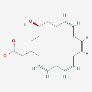 molecular formula C20H31O3- B1265070 18(R)-Hete(1-) 