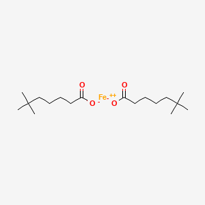 molecular formula C18H34FeO4 B12650741 Iron bis(neonanoate) CAS No. 93981-36-3