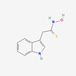 molecular formula C10H10N2OS B1265078 吲哚甲基硫代肟酸酯 