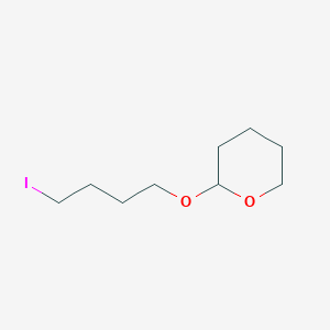 molecular formula C9H17IO2 B126508 2-(4-碘丁氧基)四氢吡喃 CAS No. 41049-30-3