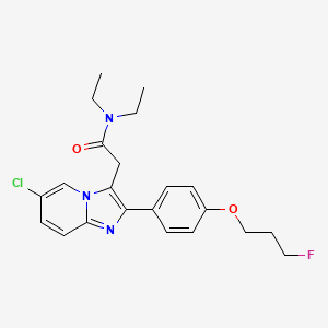 2-(6-Chloro-2-(4-(3-fluoropropoxy)phenyl)imidazo[1,2-a]pyridin-3-yl)-N,N-diethylacetamide
