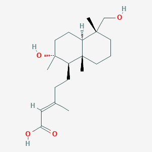 (2E)-5-[(1R,2R,4aR,5R,8aS)-2-hydroxy-5-(hydroxymethyl)-2,5,8a-trimethyldecahydronaphthalen-1-yl]-3-methylpent-2-enoic acid