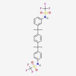 1,1,1-trifluoro-N-[4-[2-[4-[2-[3-(trifluoromethylsulfonylamino)phenyl]propan-2-yl]phenyl]propan-2-yl]phenyl]methanesulfonamide