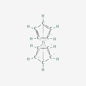 molecular formula C10H10Ti-6 B1265085 [Ti(eta(5)-C5H5)2] 
