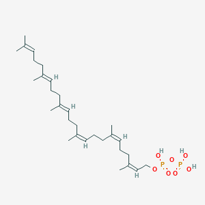 molecular formula C30H52O7P2 B1265094 二反，多顺-六异戊二烯二磷酸 